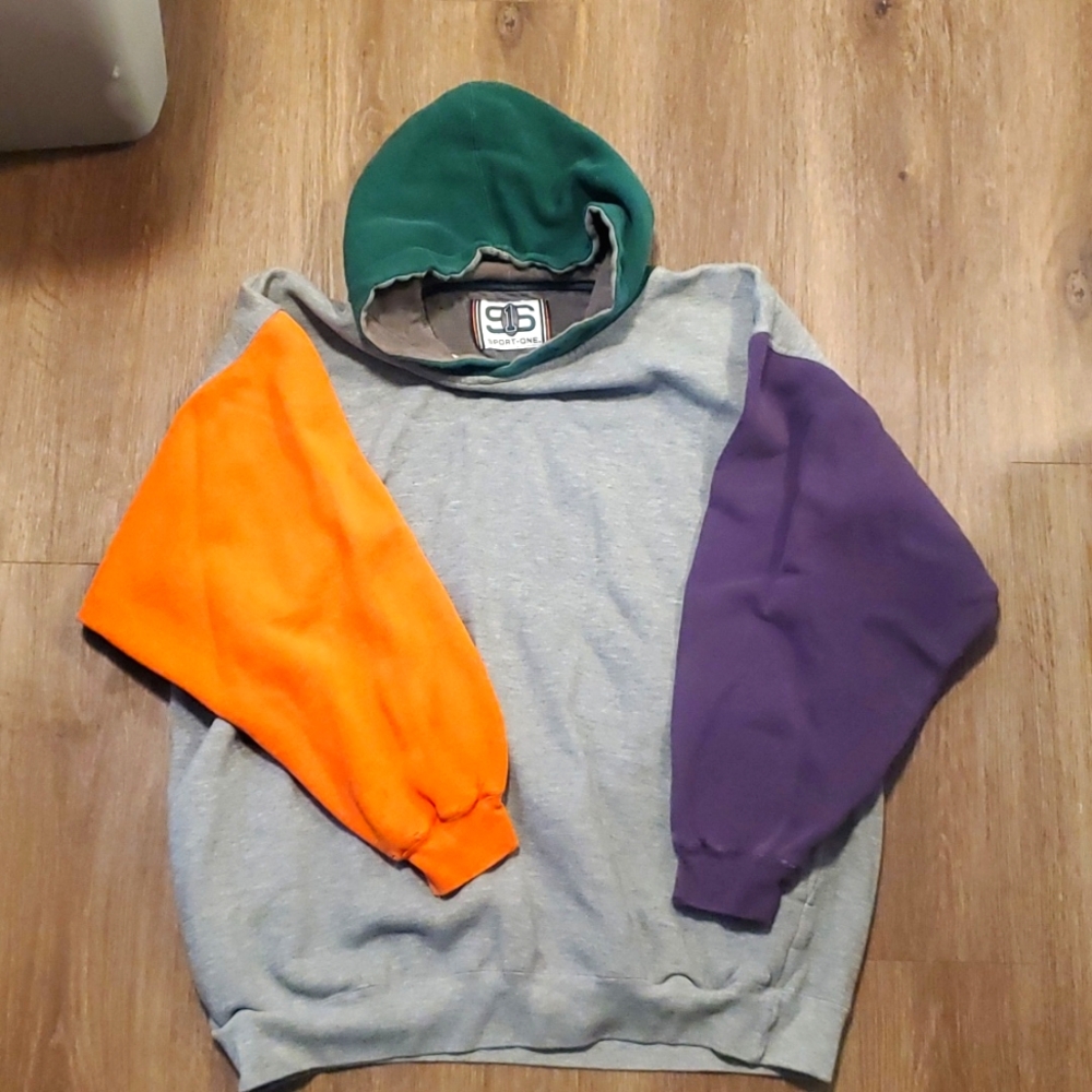 Mens XL color block hoodie